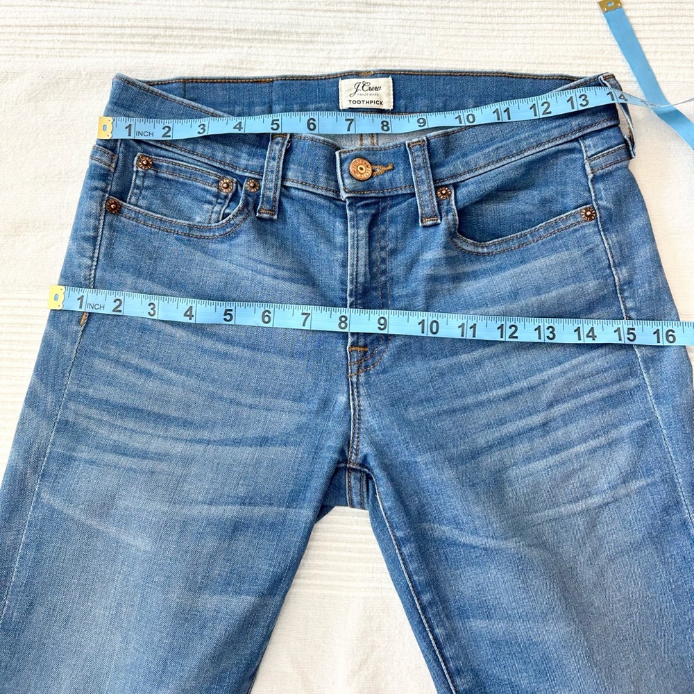 J. Crew Toothpick Medium Rise Raw Hem - Picture 11 of 12